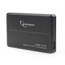 Gembird EE2-U3S-2, External enclosure for 2.5'' SATA HDD with USB3.0(5Gb/s) interface, Black